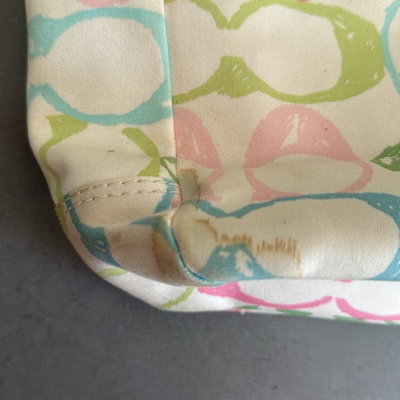 Coach Pastel Hampton Signature Scribble Shoulder Bag (Style No. 247) - Picture 6 of 9